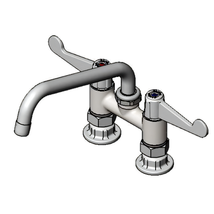 Product image #1 for equip 4-Inch Deck Mount Manual Faucet with 8-Inch Swivel Swing Nozzle