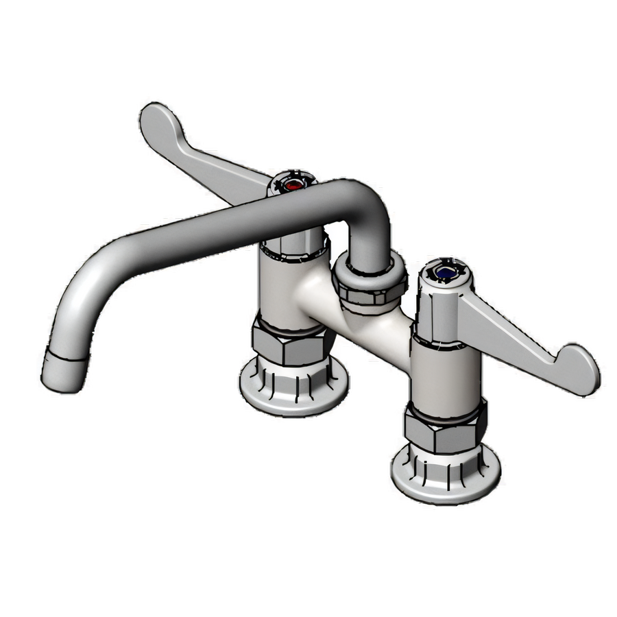 Product image #1 for equip 4-Inch Deck Mount Manual Faucet with 8-Inch Swivel Swing Nozzle