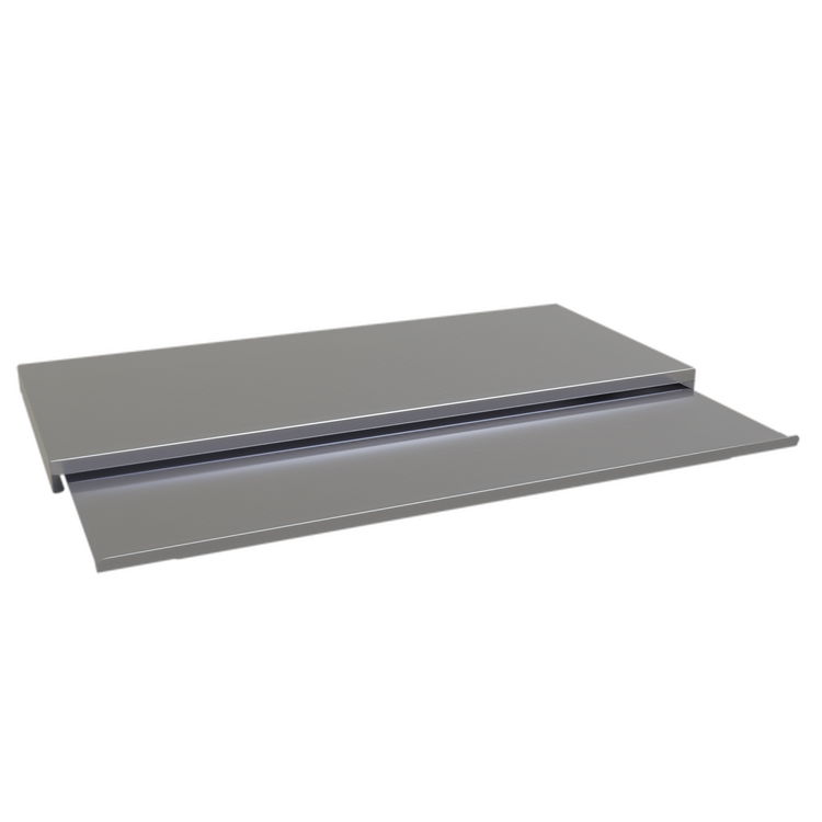 Product image #1 for Glastender Underbar Two-Piece Sliding Ice Bin Cover, 24-Inch Wide, Stainless Steel