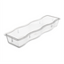 Thumbnail image #1 for Displayware Modular Half Long Wavy Edge Food Pan, 4.45 Qt, Clear Polycarbonate