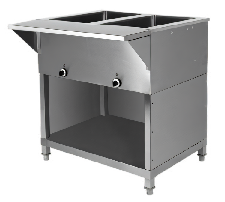 Product image #1 for Stainless Steel Steam Table Back Panel Enclosure for 4-Well Units