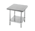 Thumbnail image #1 for Advance Tabco Special Value Series 24-Inch Square Stainless Steel Equipment Stand with Galvanized Undershelf