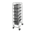 Thumbnail image #1 for Channel Manufacturing All-Welded Stainless Steel End-Load 4-Lug Rack with 5-Inch Swivel Stem Casters