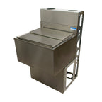 Thumbnail image #1 for BK Resources UBDW-21-IBCP48-10 43-Inch Underbar Ice Bin with 10-Circuit Aluminum Cold Plate, 167-Lb Capacity, Stainless Steel, 4-Inch Backsplash