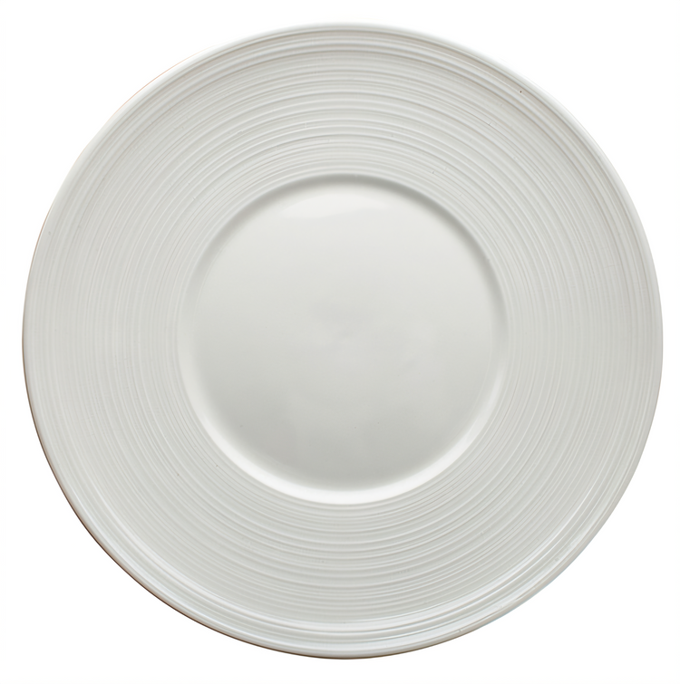 Product image #1 for Winco Ardesia 9-Inch Round Wide Rim Porcelain Dinner Plate