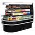 Thumbnail image #1 for Turbo Air TIOM-36RSB-N Open Curved 3-Tier Island Display Self-Serve Refrigerated Merchandiser, 20 Cu. Ft., Black