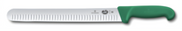 Victorinox Fibrox® HACCP 12-Inch Granton Edge Slicer Knife with Green Slip-Resistant Handle