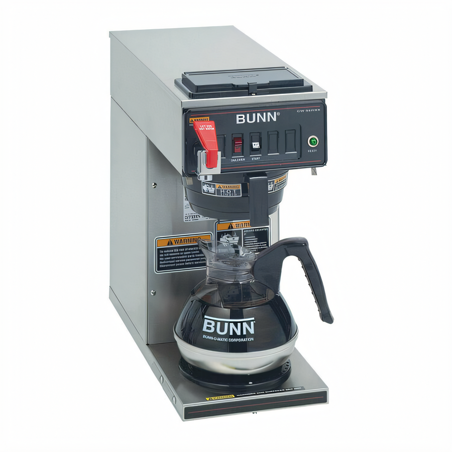 Product image #1 for BUNN CWTF15-1 Automatic Fill Commercial Drip Coffee Brewer with 1 Lower Warmer, 3.8 GPH, 120V