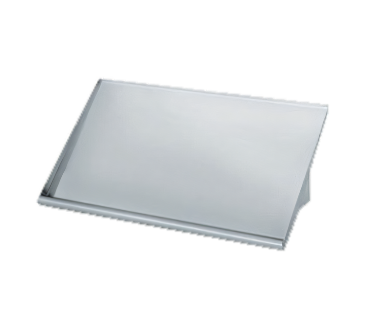 Product image #1 for 21-Inch Wall-Mounted Slanted Stainless Steel Slant Rack Shelf with Solid End Brackets