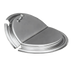 Thumbnail image #1 for APW Wyott Slotted Hinged Stainless Steel Inset Cover with Clips for 11 Qt Pots