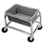 Thumbnail image #1 for Channel Manufacturing 501LS Stainless Steel Top-Load 1-Lug Rack with 5-Inch Swivel Stem Casters