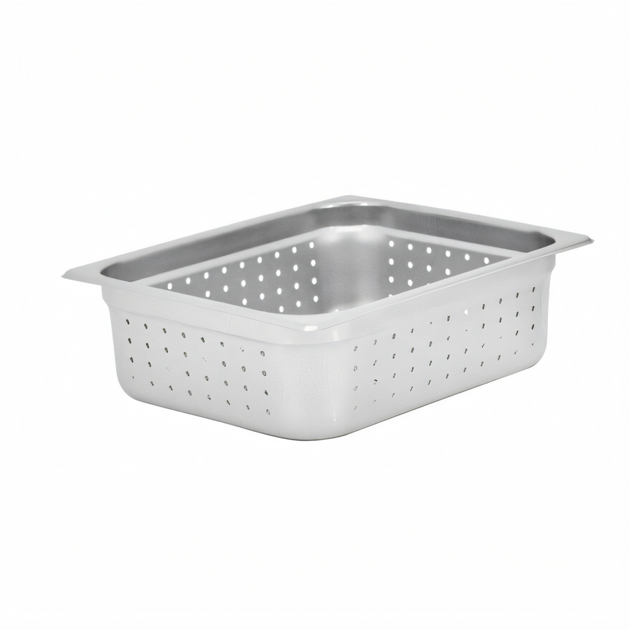 Product image #1 for Perforated Half-Size Steam Table Pan, 4-Inch Deep, 25 Gauge Stainless Steel