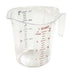 Thumbnail image #1 for Winco Deluxe Polycarbonate 1-Quart Measuring Cup with Raised Quart and Liter Markings