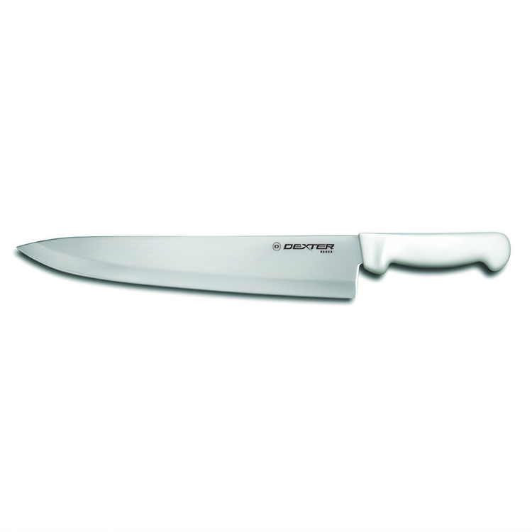 Product image #1 for Basics 12-Inch Chef's Knife with Stain-Free High-Carbon Stainless Steel Blade and Textured White Polypropylene Handle