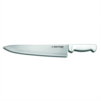 Basics 12-Inch Chef's Knife with Stain-Free High-Carbon Stainless Steel Blade and Textured White Polypropylene Handle