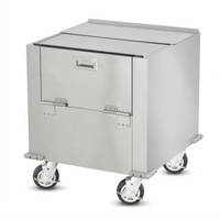 Stainless Steel Insulated Unheated Dish Storage Cart for 10-11 Inch Plates
