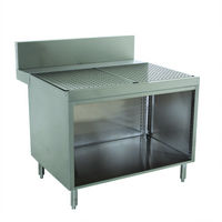 Advance Tabco Prestige Supreme Underbar Stainless Steel Drainboard Cabinet, 18W x 30D x 36H