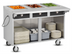 Thumbnail image #1 for FWE Handy Line 3-Well Mobile Dry Heated Serving Cabinet with Open Base