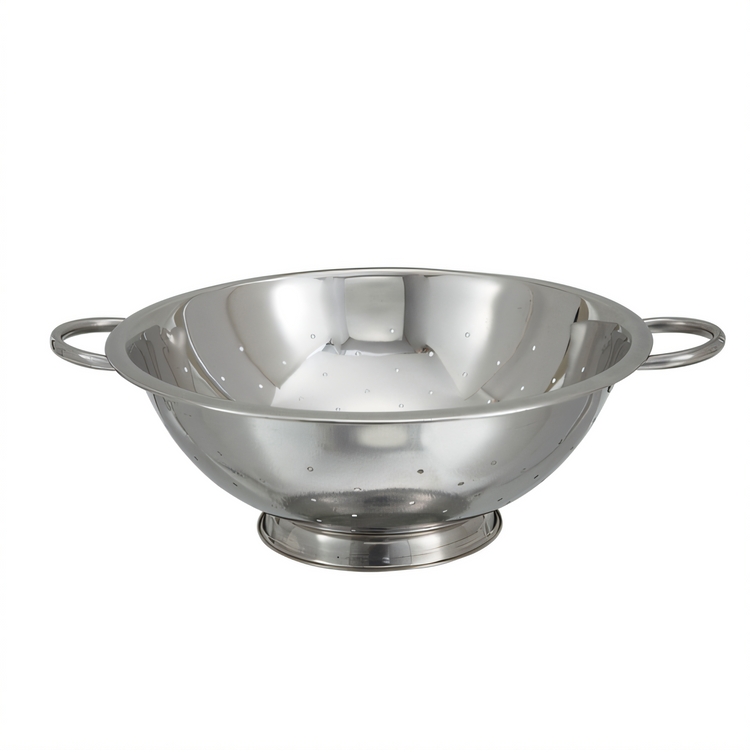 Product image #1 for Winco 14 Qt Round Stainless Steel Colander, 16.5 Inch Diameter