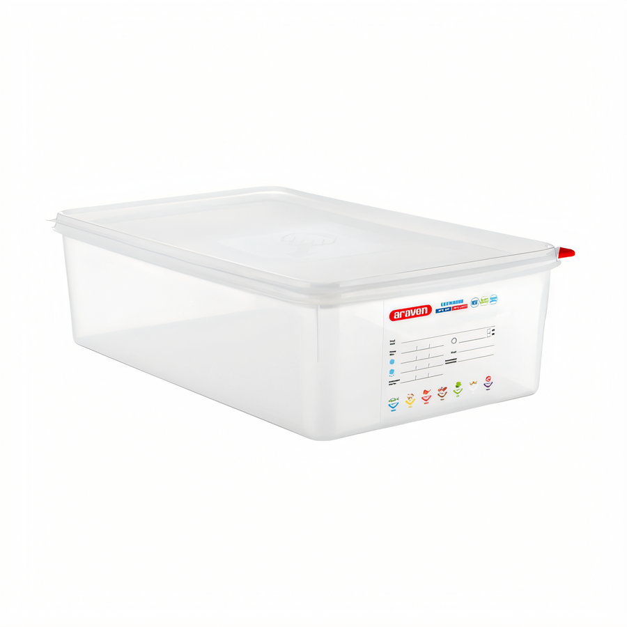 Product image #1 for Araven 22.2 Qt GN 1/1 Rectangular Food Storage Container with Airtight Lid, Clear Polypropylene