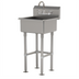 Thumbnail image #1 for Advance Tabco 23-Inch Wide One-Station Floor-Mounted Service Sink with Included Gooseneck Faucet