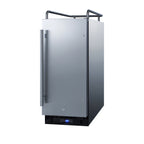Thumbnail image #1 for Summit Commercial SBC15NKCSS Draft Beer Cooler Dispenser, 15-Inch, Built-In/Freestanding, Stainless Steel, 1/6 Barrel Capacity