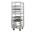 Thumbnail image #1 for Universal Roll-In End-Load Aluminum Pan Rack with 12 Adjustable Guides, 10-12 Pan Capacity