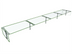 Thumbnail image #1 for Hatco Flav-R-Shield ES53-132 4-Bay Stationary Double-Sided Sneeze Guard