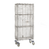 Thumbnail image #1 for Metro Super Erecta Mobile Stainless Steel Security Cage, Standard Duty, 40-3/4 x 21-1/2 x 62 Inches, 2 Intermediate Shelves