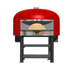 Thumbnail image #1 for Marra Forni Neapolitan NP130G Round Gas-Fired Brick Pizza Oven, 51.25-Inch Hearth, Freestanding Stand, Touchscreen Controls