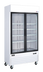 Thumbnail image #1 for Omcan USA 31.5 Cu. Ft. Two-Section Reach-In Glass Door Merchandiser Refrigerator