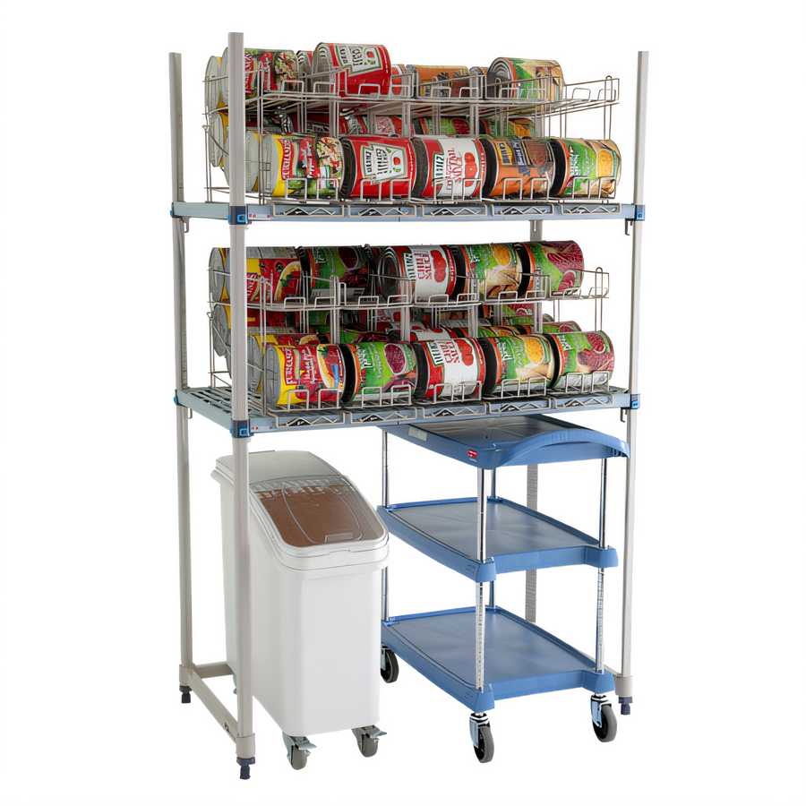 Product image #1 for MetroMax Q Roll-Under Can Storage Rack, 24 x 48 x 74 Inches, 80 #10 / 120 #5 Can Capacity