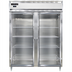 Thumbnail image #1 for Continental Refrigerator Designer Line D2FENSAGD Two-Section Wide Reach-in Glass Door Freezer