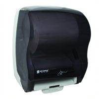 San Jamar Hybrid Classic Touch-Free Roll Paper Towel Dispenser, Wall Mounted, Translucent Black Pearl