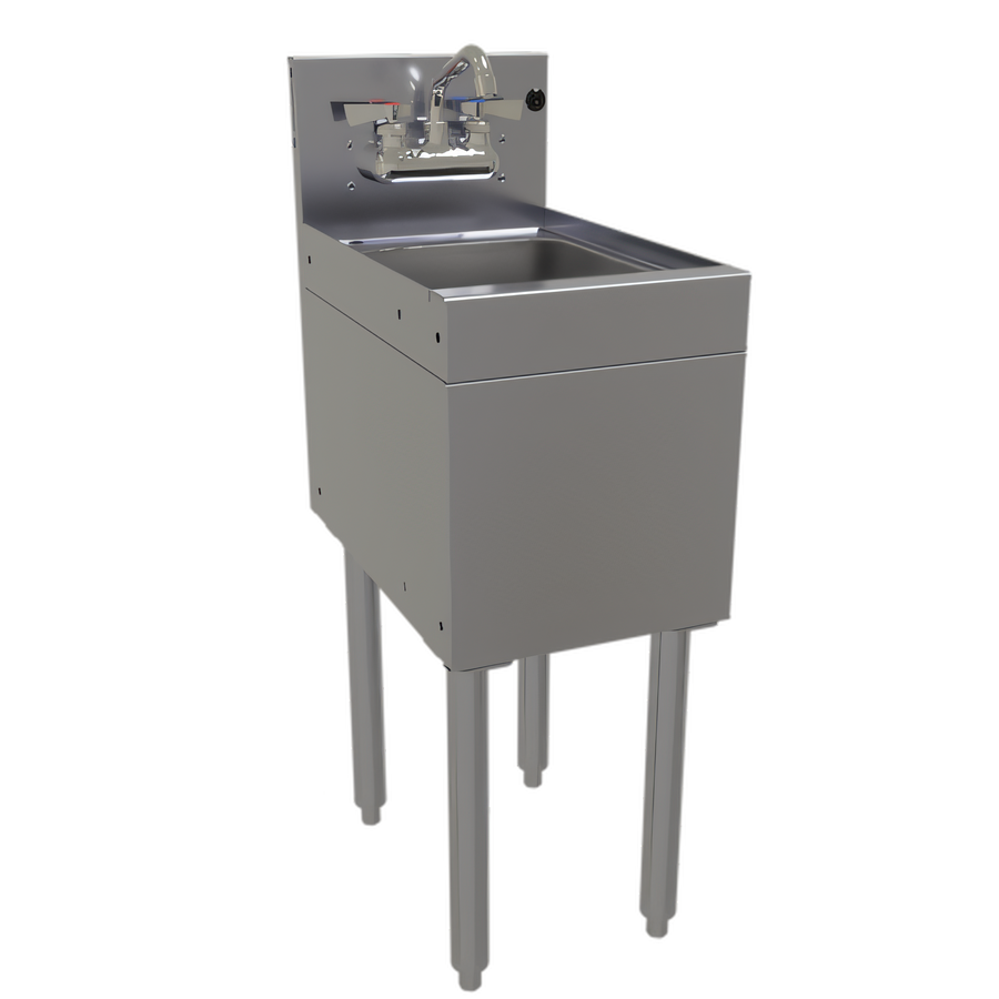Product image #1 for Stainless Steel Underbar Wet Waste Sink Unit with 9 1/4 x 11 1/2 x 6 Inch Bowl