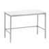 Thumbnail image #1 for Channel Manufacturing 48 x 24 Inch Poly Top Work Table with Stainless Steel Base