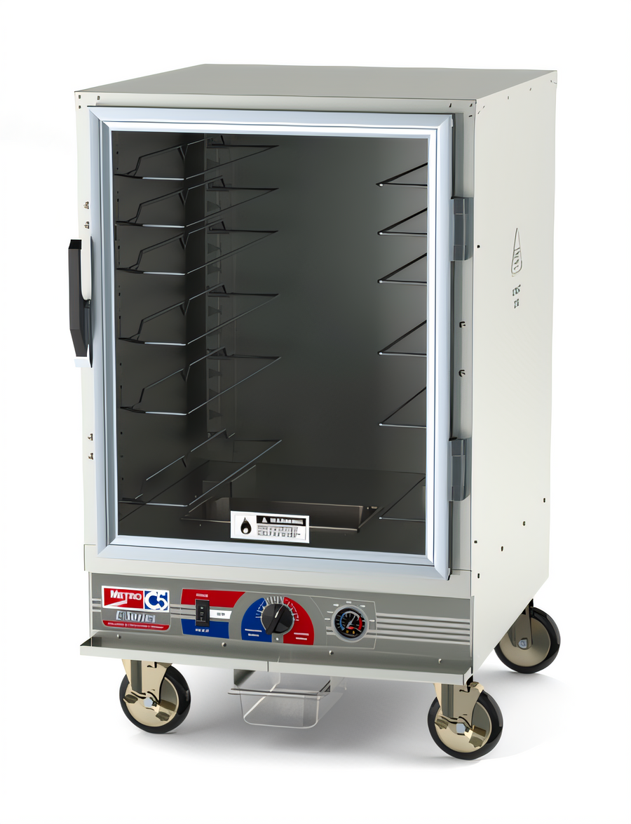 Product image #1 for Metro C5 E-Series Half-Height Mobile Non-Insulated Heated Holding & Proofing Cabinet with Clear Door