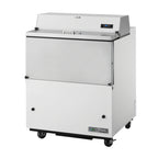 Thumbnail image #1 for True Mfg. - General Foodservice TMC-34-HC Mobile Forced-Air School Milk Cooler Cart, 8-Crate Capacity, White Vinyl, 33°-38°F