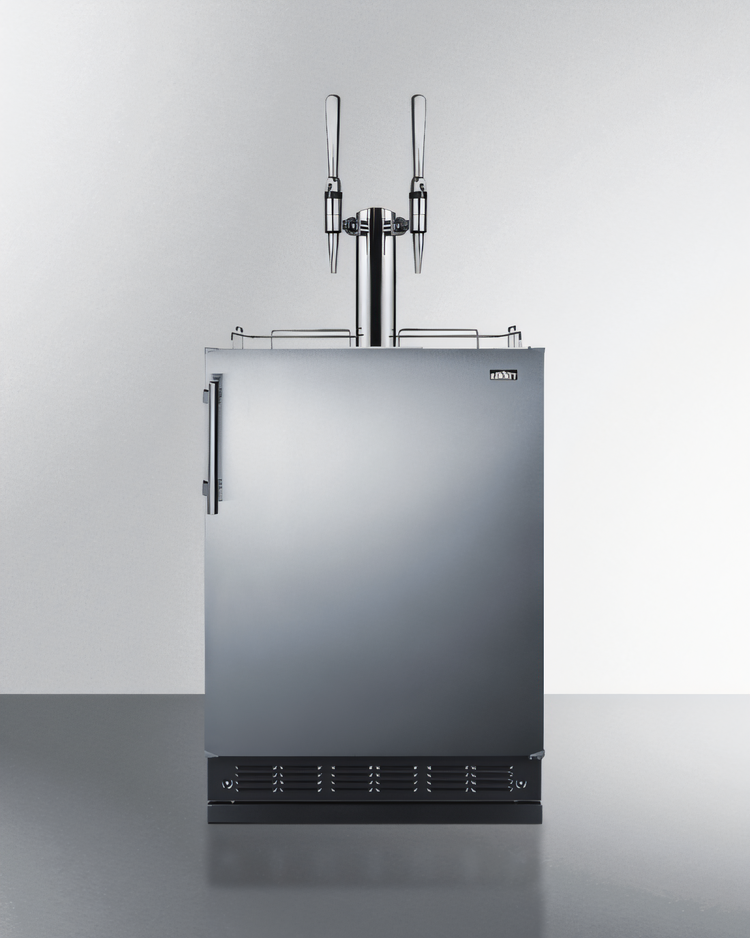 Product image #1 for Summit Commercial 24-Inch Nitro Coffee Kegerator with Dual Tap and Convertible Refrigerator
