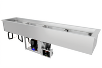 Hatco CWBP-S3 Drop-In Refrigerated Slim Well, Self-Contained, 3 Full-Size Pans