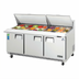 Thumbnail image #1 for Everest Refrigeration 71-1/8-Inch Mega-Top Three-Section Sandwich Prep Table with 30-Pan Opening