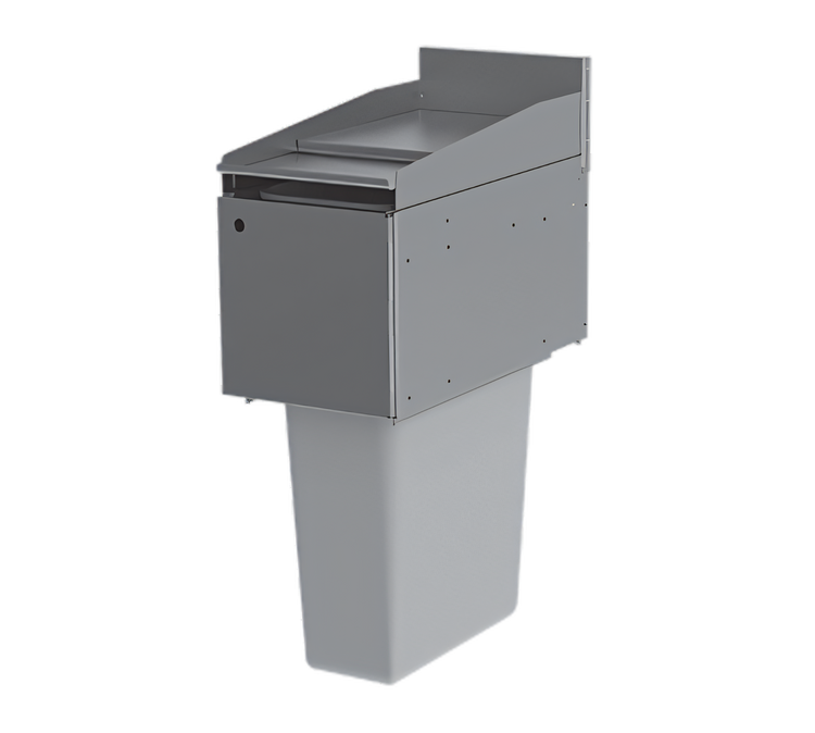 Product image #1 for Top Shelf TS Series 12 Inch Wide Stainless Steel Underbar Trash Receptacle Top Cover