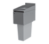 Thumbnail image #1 for Top Shelf TS Series 12 Inch Wide Stainless Steel Underbar Trash Receptacle Top Cover