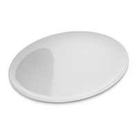 Epicure 12-Inch Round White Coupe Melamine Buffet/Pizza Plate