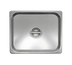 Thumbnail image #1 for Admiral Craft 1/2 Size Solid Flat Lift-Off Steam Table Pan Cover with Recessed Handle, Stainless Steel