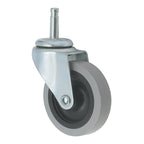 Thumbnail image #1 for Winco DLR-18-W 3-Inch Plastic Swivel Stem Caster, Without Brake, 80 lb. Capacity