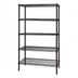 Thumbnail image #1 for Quantum 72-Inch Wide x 21-Inch Deep x 86-Inch High Black Epoxy Antimicrobial Wire Shelving Starter Kit