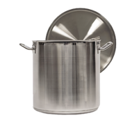 Vollrath Optio 38 Quart Stainless Steel Induction Ready Stock Pot with Domed Cover