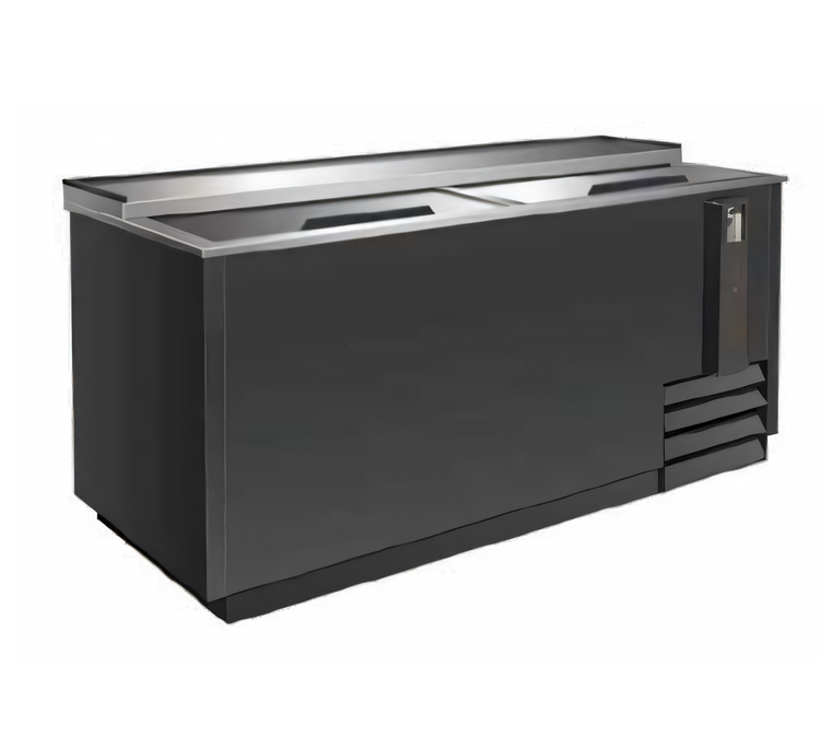 Product image #1 for Serv-Ware 64-Inch Bottle Cooler, Black Painted Steel Exterior, Stainless Steel Interior, 17.2 Cu. Ft., 115V