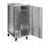 Thumbnail image #1 for FWE Intermediate Height Enclosed Non-Insulated Aluminum Pan Rack Transport Cabinet, 24 Slides, 18 x 26 Tray Capacity
